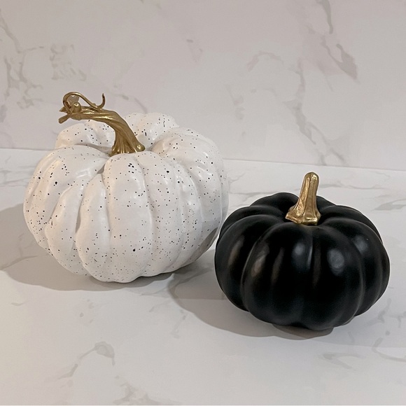 Two Painted Heirloom Pumpkins - Picture 1 of 7
